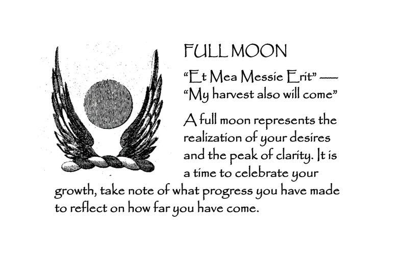 Wax Seal Necklace Pendant/Full Moon Angel Wings/Handmade Silver/Intaglio Seal Heirloom Original Design LT049