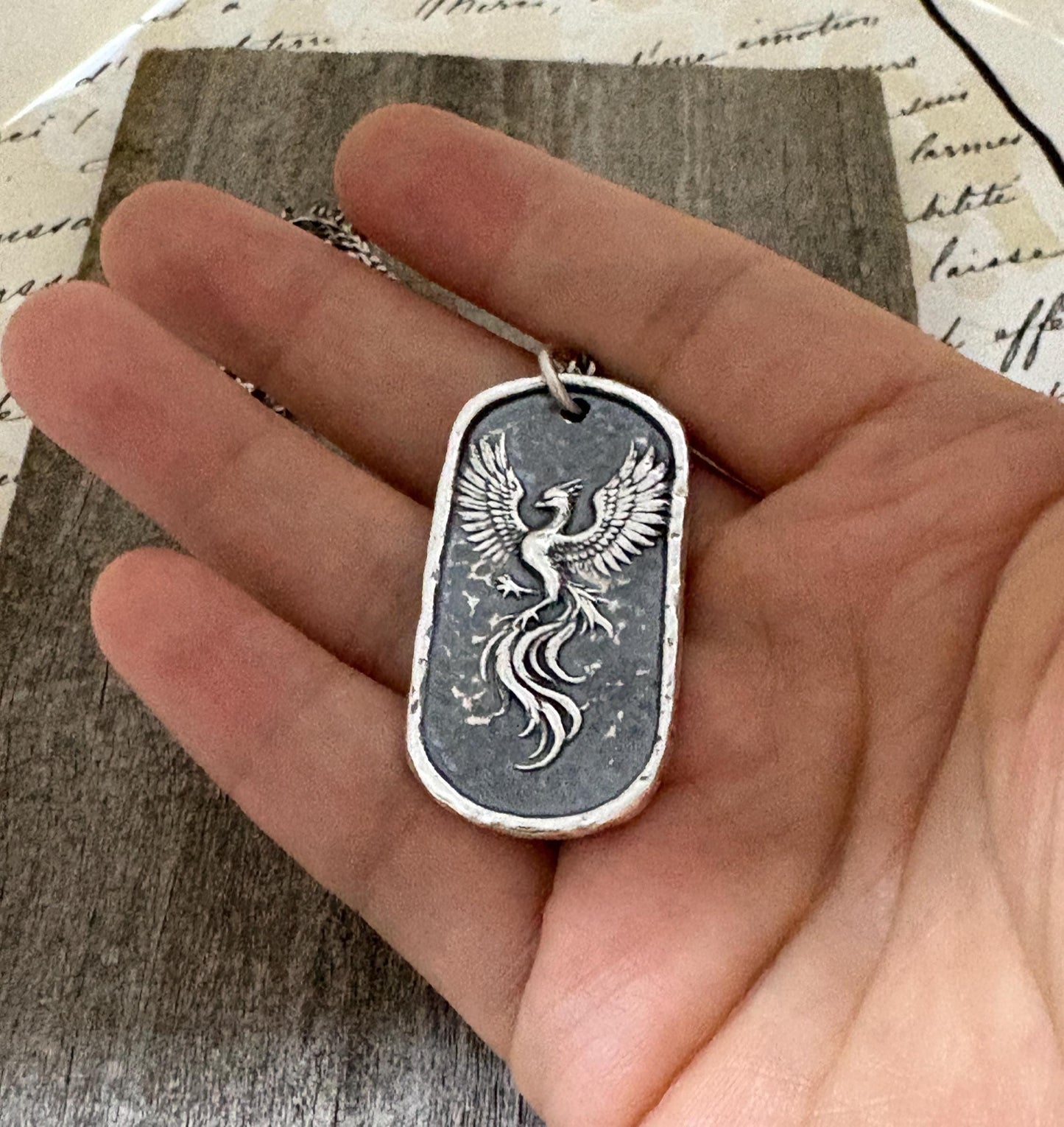 Handcrafted Silver Phoenix Pendant – Rebirth Symbol | Limited Edition Talisman Necklace for Strength & Renewal Original Design LT146