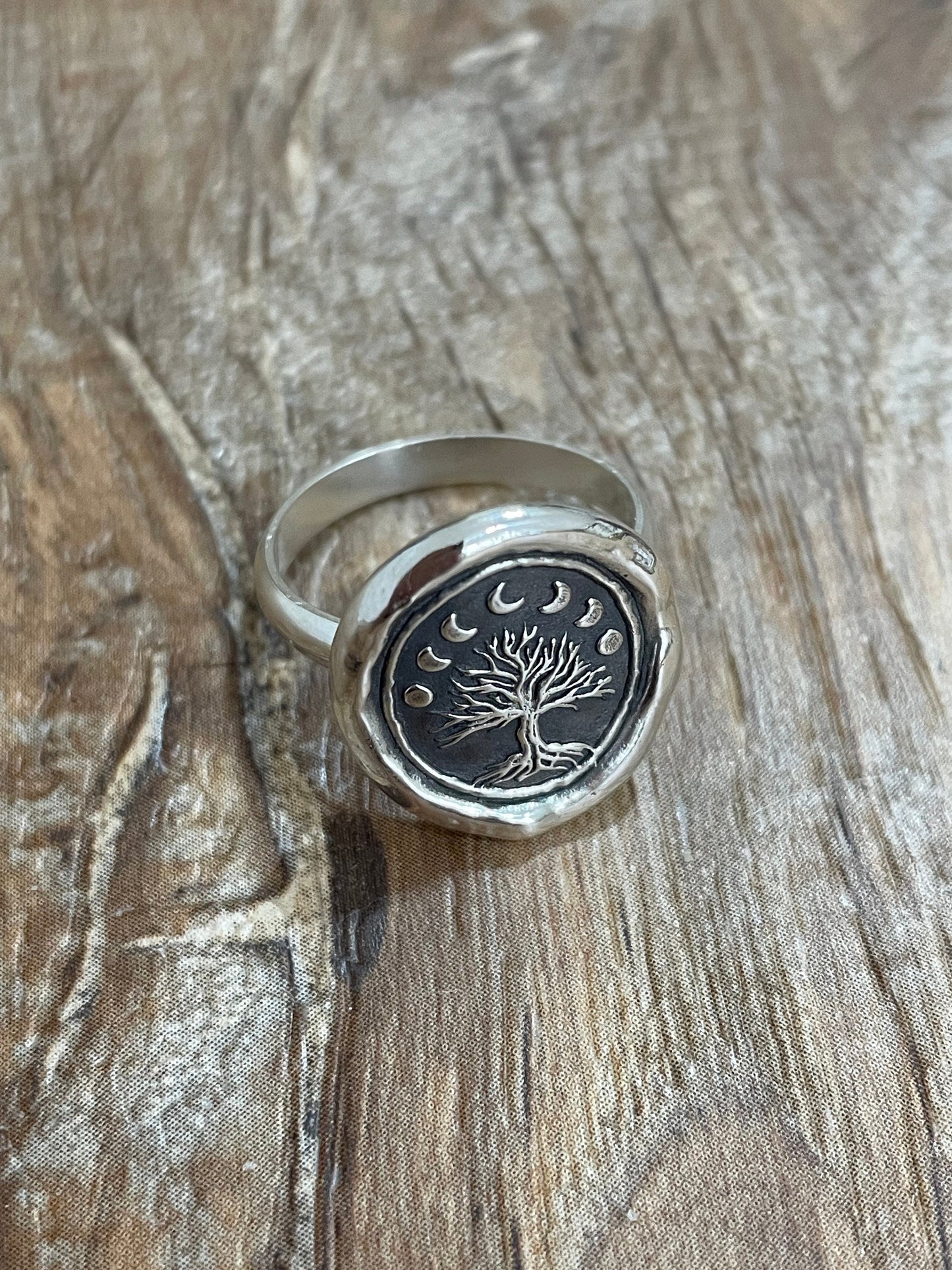 Wax Seal Ring: Personalized, Handcrafted Silver Ring, Intaglio Seal Heirloom, Exclusive Design by Liliane Ting Studio