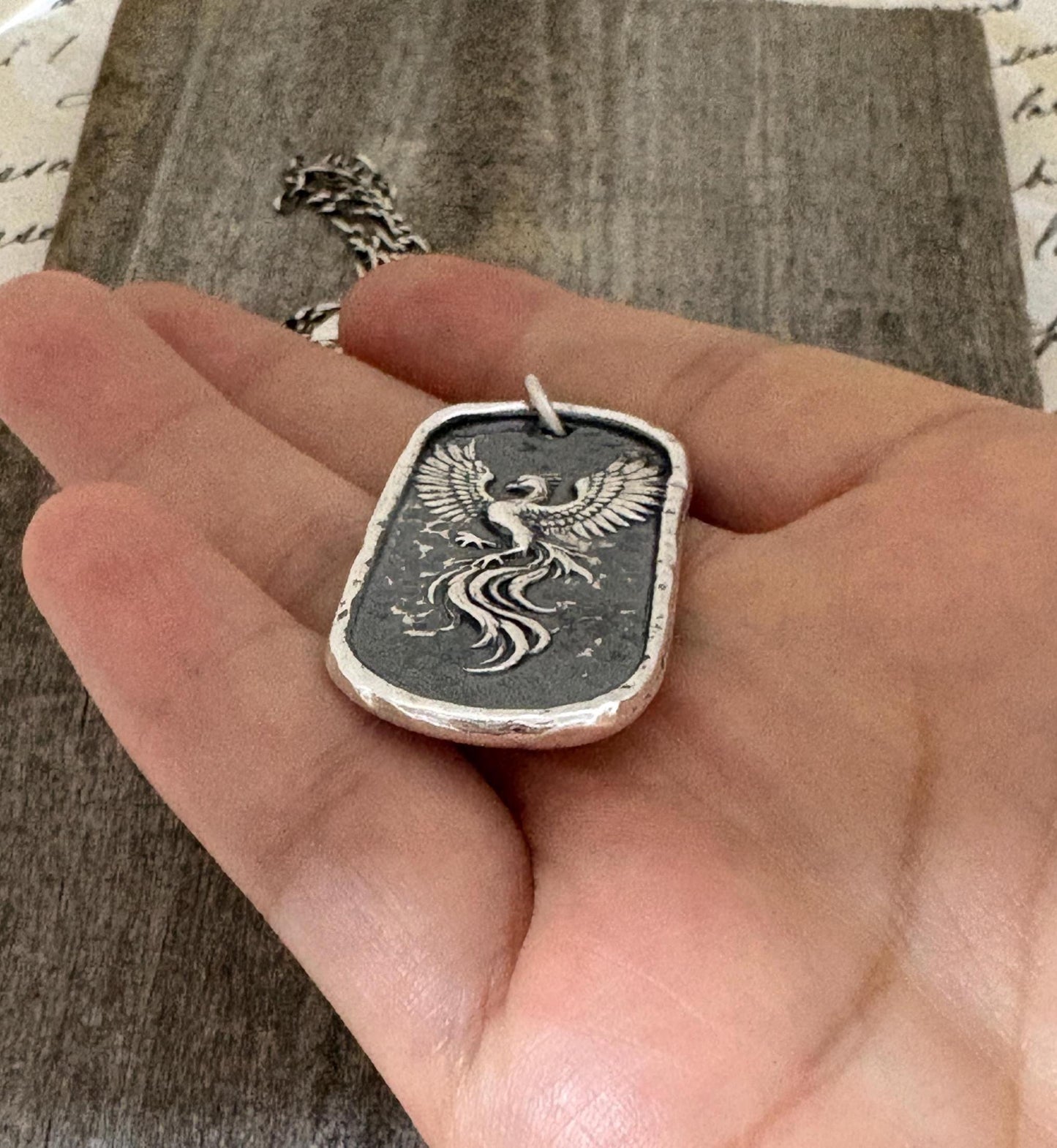 Handcrafted Silver Phoenix Pendant – Rebirth Symbol | Limited Edition Talisman Necklace for Strength & Renewal Original Design LT146