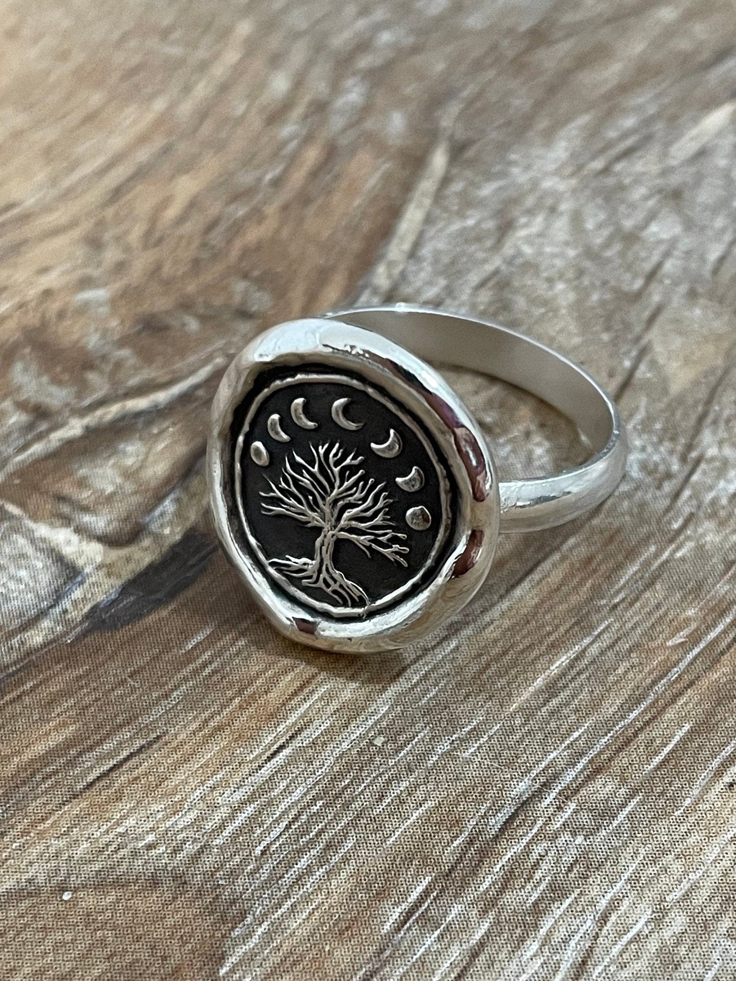 Wax Seal Ring: Personalized, Handcrafted Silver Ring, Intaglio Seal Heirloom, Exclusive Design by Liliane Ting Studio