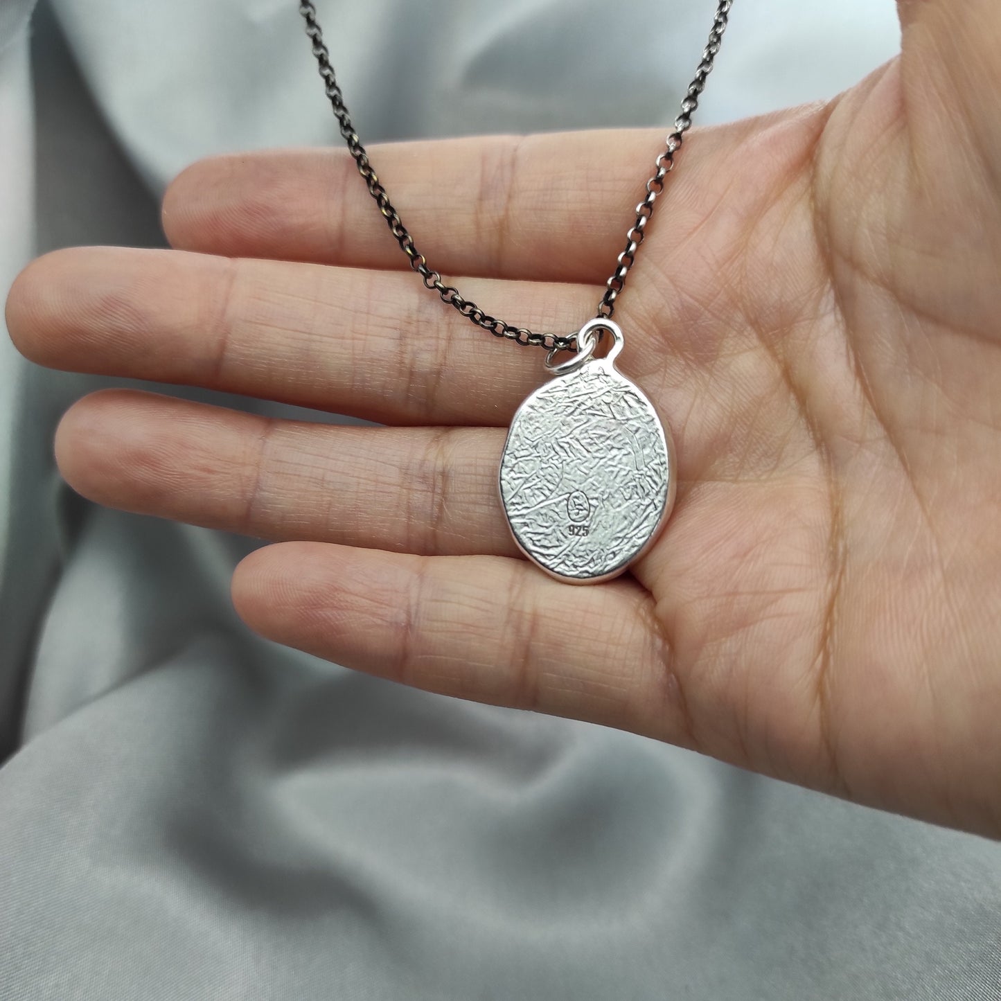 Owl Celestial Star Night Wax Seal Necklace Pendant, Handmade Silver Talisman, Intaglio Seal Heirloom, Original Design LT Studio LT034