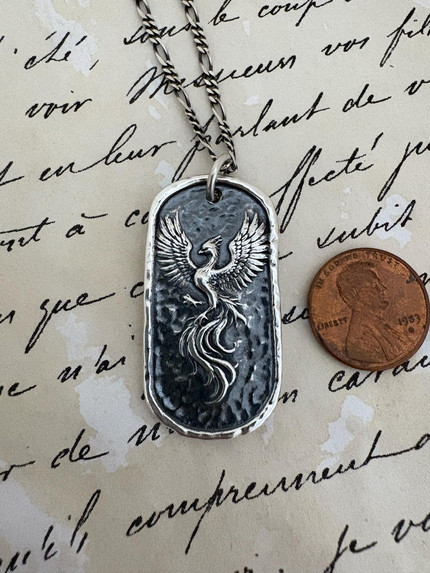Handcrafted Silver Phoenix Pendant – Rebirth Symbol | Limited Edition Talisman Necklace for Strength & Renewal Original Design LT146